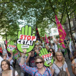 Demonstrace proti CETA a TTIP v Hamburku 17.9.2016