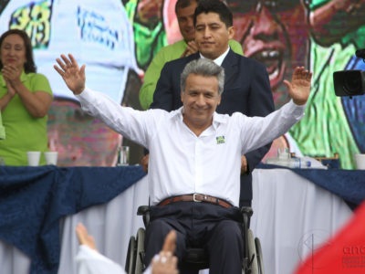 Kandidát strany Alianza Pais - Lenin Moreno