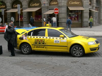 Taxík v Praze