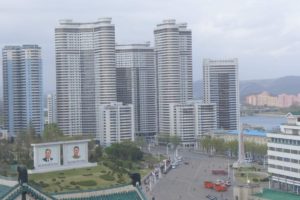 Moderní výstavba v Pchjongjangu