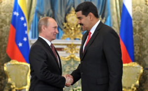 Vladimir Putin a Nicolás Maduro