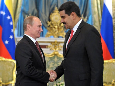 Vladimir Putin a Nicolás Maduro